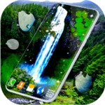 waterfall live wallpaper android application logo